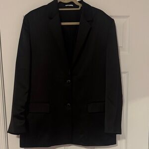 Calvin Klein Satin Black Blazer